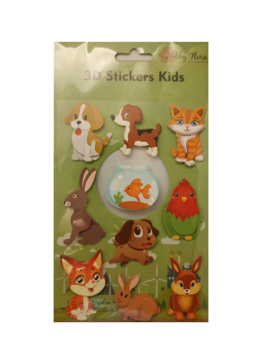 3d stickers dieren
