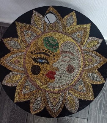 Bijzettafel zon maan