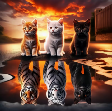 Diamond painting kittens