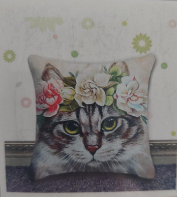 Diamond painting kussen poes