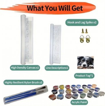 Schilderen op nummer hond1