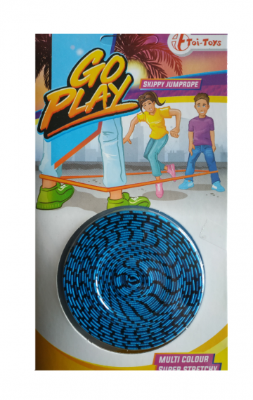 Springelastiek blauw